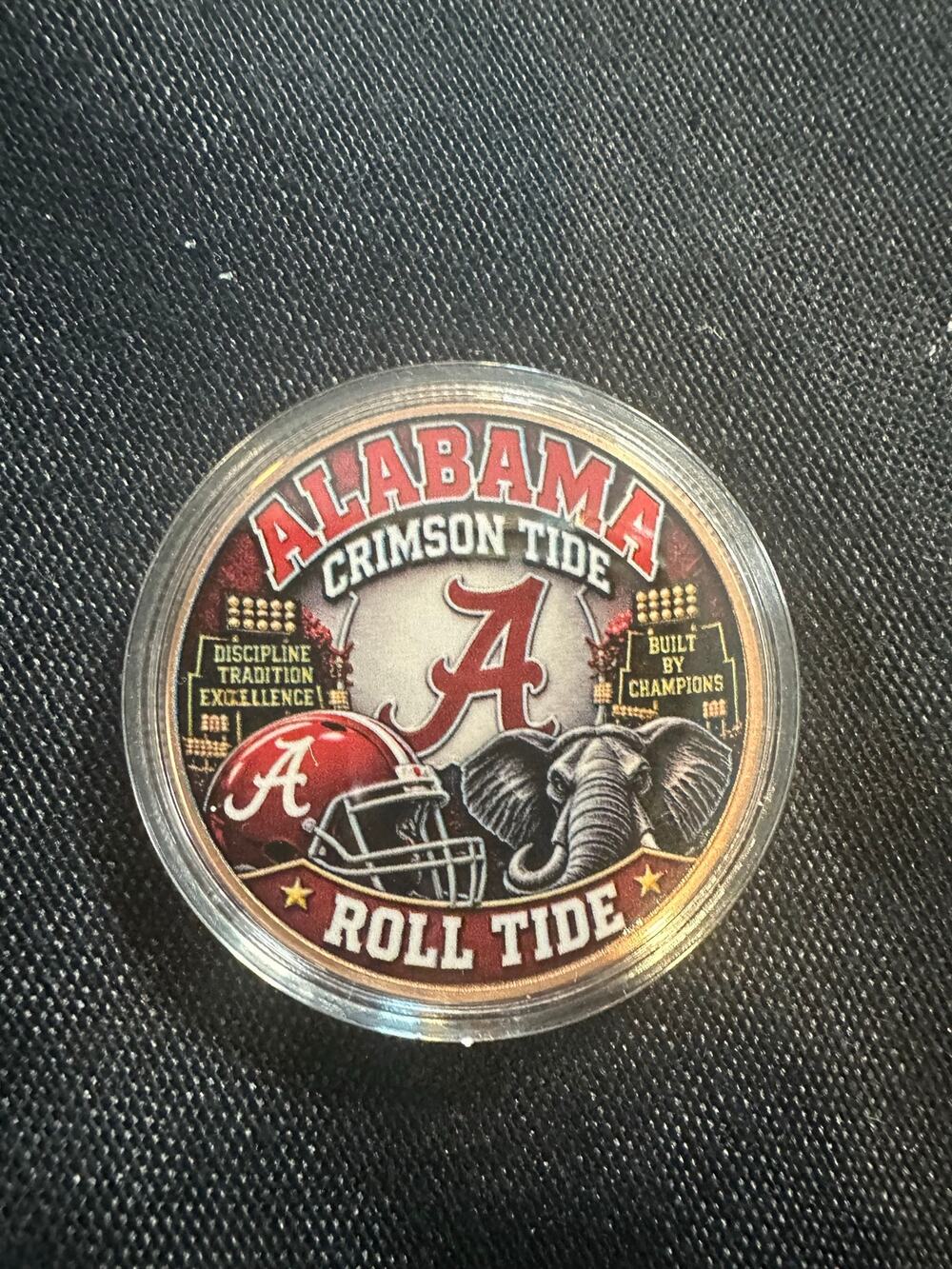 Alabama Crimson Tide 1 oz Copper Coin Collectible NCAA Football Roll Tide